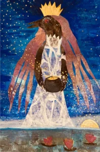 Besuch bei Madame Tod Illustration by Sanja Cekov, fairy tales, stories