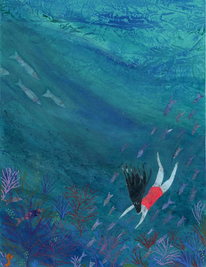 a mixed-media collage by Sanja Cekov art · dreams · tales