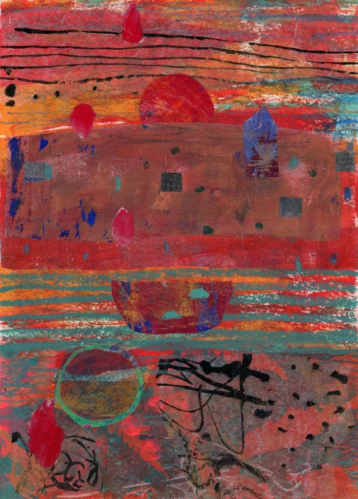 a mixed-media collage by Sanja Cekov art · dreams · tales